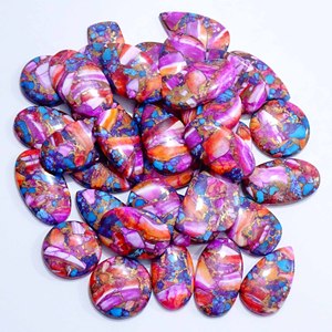 Haute qualité naturel rose huître épineuse Turquoise pierre précieuse en vrac Multi forme et taille Cabochon pierre précieuse en vrac pour la fabrication de bijoux - Product Image 6