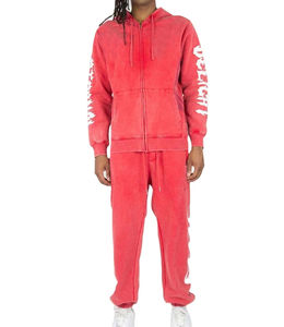 Conjunto de Ropa Urbana para Hombre, Dos Piezas, Estilo Jogger, 2026, Lavado Ácido, Sudadera y Pantalones Deportivos Personalizados - Product Image 1