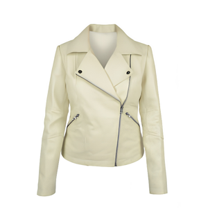 Women's Faux <b>Leather</b> <b>Jacket</b> Solid Black Brown Genuine Bomber Biker Moto Regular <b>Long</b> Plus Waterproof OEM Autumn Winter Summer - Product Image 1