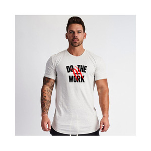 Logo personnalisé T-shirts de gym pour hommes T-shirt de sport raglan à manches courtes pour la course à pied et l'entraînement physique - Product Image 3