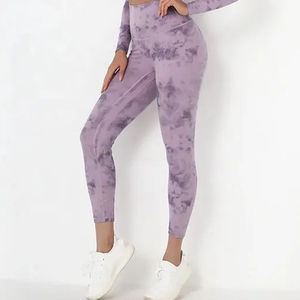 กางเกงโยคะผ้าออร์แกนิค กางเกงโยคะแบบยั่งยืน 100% ผ้าฝ้าย ชุดออกกำลังกาย กางเกงเลกกิ้งผู้หญิง - Product Image 1