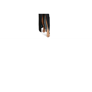 Jupe longue Line Dot Mora en denim gris vintage, imprimé décontracté, techniques de déchirage, coupe droite, idéale pour le printemps, l'été, l'automne et l'hiver - Product Image 6