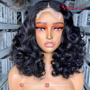 Perruque ondulée naturelle Couleur noire naturelle curl 100% Extensions de cheveux humains vierges Remy Style de luxe de Thanh An hair - Product Image 1