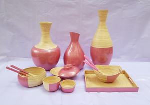 Holesale-jarrón de bambú para el hogar y la cocina, juego de decoración para el salón, hotel - Product Image 5