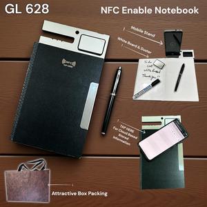 NFC Enabled Leather Metal Luxury Executive Notebook Mobile Stand White Board Duster Custom Logo Attractive <b>Box</b> Packing Gifts Set - Product Image 2