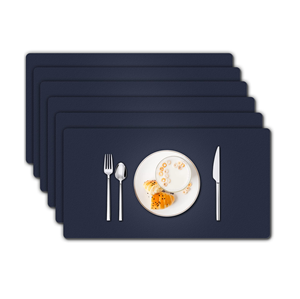 Tapis de table en cuir unique pour table à manger, sous-verre en bois pour la décoration intérieure, sous-verre de cuisine, échantillon gratuit de qualité supérieure - Product Image 1