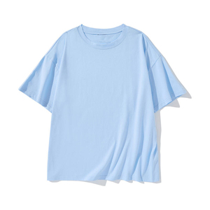 Camisetas personalizadas sólidas de diferentes colores para hombre, camiseta bordada de alta calidad impresa de gran tamaño personalizada de algodón con cuello redondo para hombre 2024 - Product Image 6