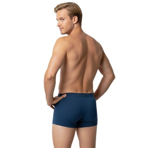 Calzoncillos bóxer personalizados de marca para hombre, ropa interior bóxer estampada de algodón grueso con su logotipo personalizado y servicio OEM de marca - Product Image 3