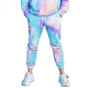 Ensemble sweat-shirt et pantalon de survêtement pour femme, style tie-dye respirant, nouvelle mode, hiver, 100% coton - Product Image 5