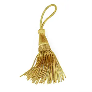 रेशमी Tassels बुलियन तार फीता चोटी सोने काम कढ़ाई बुलियन धागे किनारे Tassels