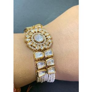 ออกแบบ Moissanite kundan สร้อยข้อมือปรับได้หินเป็นประกายสำหรับสาวทันสมัยกำไลข้อมือออกแบบของขวัญ - Product Image 1