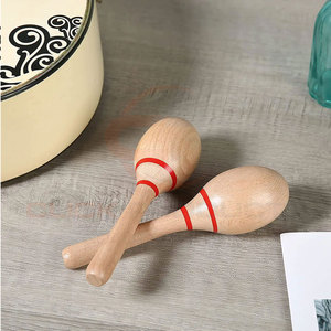 Meilleure vente secoueur de main musical maracas instrument de musique maracas en bois personnalisées bon marché - Product Image 5