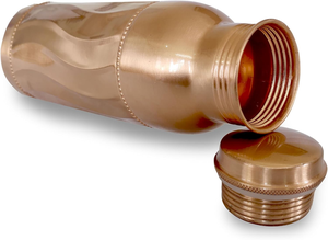 New Design 32 oz Copper Metal Eco-Friendly Water Bottle <b>with</b> Anti-corrosion Coating Customized Color & Logo 1000ml Capacity - Product Image 2