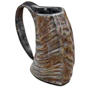 Taza de cerveza medieval vikinga de cuerno Real, tazas de cerámica Vintage para restaurante, Bar, para beber cerveza y servir - Product Image 2