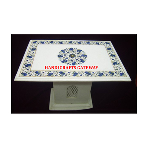 Beautiful <b>Marble</b> Inlay <b>Table</b> Top Traditional Design White <b>Marble</b> Inlay <b>Coffee</b> <b>Table</b> Top for Living Room Best Quality <b>Table</b> Tops - Product Image 1