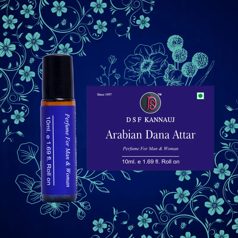 Venta caliente Unisex 10ml Roll on Perfume Arabian Dana Attar con aroma floral Perfume mejor fabricado de la India