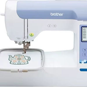 Máquina de Bordar PE900 de Calidad Magnífica de Fábrica con WLAN, Blanca - Product Image 1
