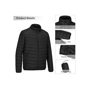 แจ็คเก็ตพัฟเฟอร์บุขนเป็ดสำหรับผู้ชาย สไตล์ไฮสตรีท ฤดูหนาว ปี 2024 แบบ OEM ผลิตตามสั่ง พร้อมโลโก้แบบกำหนดเอง ผ้าควิลท์เงา - Product Image 3