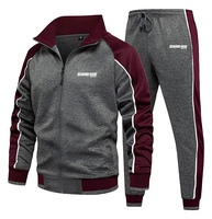 Chándal de entrenamiento de manga larga personalizado al por mayor para hombre, chándal de alta calidad para correr y hacer ejercicio, estilo casual y urbano.
