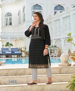 กางเกงผ้าเรยอนอินเดียผ้าคอตตอนพิมพ์ลายผ้าเรยอนอินเดียชุดสำหรับผู้หญิง - Product Image 6