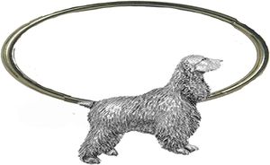 Cocker Spaniel <b>Dog</b> Fine English Pewter on a Scarf Napkin Ring Metal for Party <b>Table</b> Center Pieces Unique Home Decor Napkin Ring - Product Image 4