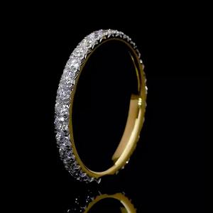 Belle D E F Couleur Ronde Lab Grown Diamants Bague Bague de Fiançailles Argent Sterling 925 Plaqué Or Rose Cadeau Pour Elle Pour Les Femmes - Product Image 2