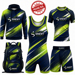 Ensemble d'équipement de sport MMA SINEWY pour adultes unisexes, vêtements de sport, ensemble de vêtements de combat en polyester respirant - Product Image 5