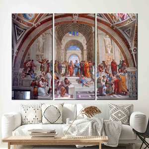 Impresión en lienzo de Sócrates - Reproducción de obra de arte famosa para decoración de pared, 3P: Gallery Wrapped - Product Image 1