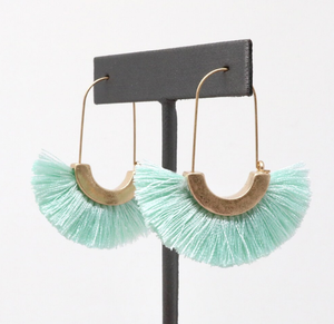 Boucles d'oreilles créoles tendance et modernes à pampilles, boucles d'oreilles à franges, boucles d'oreilles statement - Or - Longues - Product Image 2
