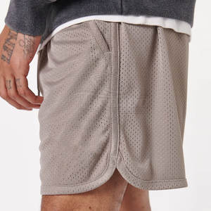 Prix de gros Short en maille pour homme Logo personnalisé Vêtements de marque Short de gym décontracté pour homme en maille Short de rue personnalisé - Product Image 6