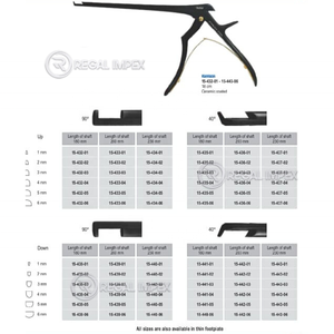 Regal Impex Rongeur Kerrison Détachable Facile à Nettoyer 3mm 40 Degrés Instruments Neurochirurgicaux Certifiés CE Classe I Logo Personnalisé - Product Image 6