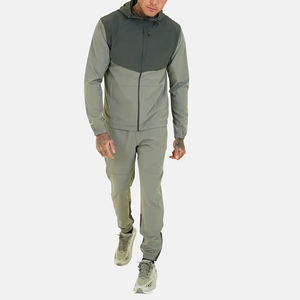Survêtement d'hiver pour hommes, imprimé, logo personnalisé, tissu 100% polyester, coupe régulière, coupe-vent, vente en gros, prix bas, nylon de sport - Product Image 1