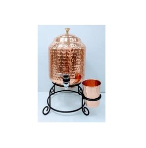 Distributeur d'eau en cuivre taille personnalisée qualité supérieure marteaux faits à la main distributeur d'eau en cuivre pot produit le plus vendu - Product Image 6