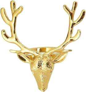 Cerf anneau de serviette porte-serviettes de Noël tissu Serviette boucle dernière conception noël renne conception serviette - Product Image 1