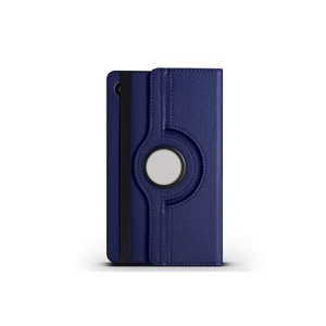 Étui de protection rotatif à 360 degrés Netzy pour Samsung Galaxy Tab A9, cuir PU bleu marine avec TPU et silicone 10,5 pouces - Product Image 1