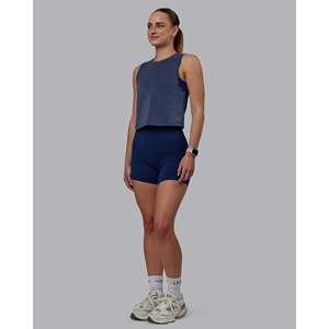 Camiseta Deportiva Corta Vital - Azul Medianoche, Transpirable - Product Image 1
