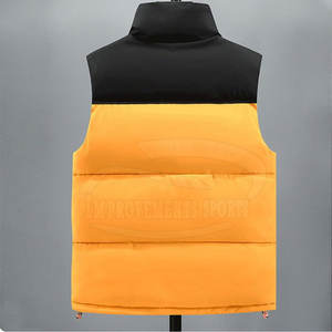 Label privé gilet bouffant de couleur contrastée nouveauté hommes gilet bouffant fermeture éclair complète hommes gilet bouffant - Product Image 4