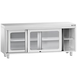 Armario de Acero Inoxidable PREMIUM - 2000x700mm - con Puertas Corredizas de Vidrio - Product Image 3