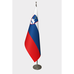 Custom Interior Slovenia <b>Flag</b>-3x5ft Aluminum <b>Pole</b> Cotton or Nylon Material Custom Logo Digital Printing - Product Image 1