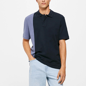 T-shirt en jersey polyester/coton pour homme – Haute qualité, respirant, logo personnalisé, décontracté, manches courtes, dernier style, couleur unie - Product Image 4