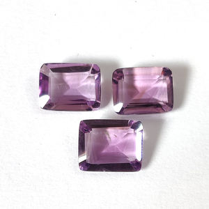 Améthyste brésilienne naturelle de haute qualité 10x8mm rectangle facette coupée et pierre précieuse bleue polie pour accessoires de bijoux - Product Image 3