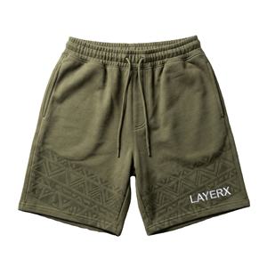 Shorts Bermuda personnalisés en polyester/nylon pour femmes, broderie hip-hop, coupe régulière, taille haute élastique, séchage rapide, pantalon de sport - Product Image 1