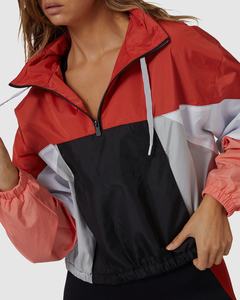 Chaqueta Cortavientos de Nylon Personalizada para Hombre y Mujer, Estilo Casual, Ligera, con Bolsillo Frontal y Media Cremallera, con Logotipo Personalizado - Product Image 4