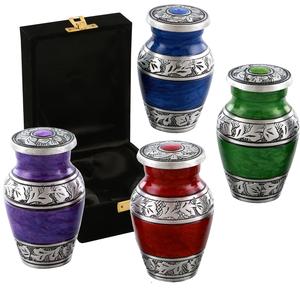 Hermosa urna de recuerdo Urna de recuerdo de lujo diseñada para honrar las cenizas humanas y los restos de cremación de mascotas Urna de recuerdo de forma más nueva - Product Image 1