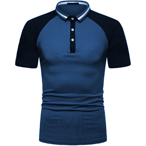 Premium Men's for Polos Transpirable Estilo urbano Camiseta de cuello en contraste de moda con manga corta Stretch Fit Activewear - Product Image 5