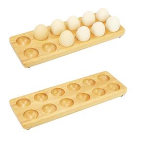 Plateau à œufs en bois de forme personnalisée de la meilleure qualité Plateau à œufs de taille personnalisée de conception unique pour une utilisation sur table. - Product Image 5