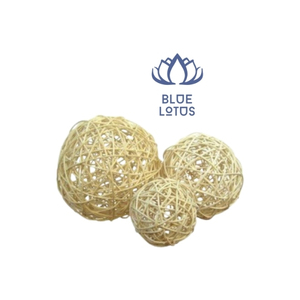 สินค้าตกแต่งลูกบอลหวายแฮนด์เมดคุณภาพพรีเมี่ยมราคาประหยัดขายดี 100% ผลิตในเวียดนามจากบัวสีน้ําเงิน - Product Image 1