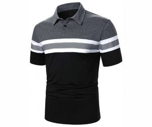 เสื้อโปโลสำหรับผู้ชายเสื้อกอล์ฟแขนสั้นแบบสั่งทำเสื้อโปโลถักปักลายสำหรับฤดูร้อน - Product Image 4