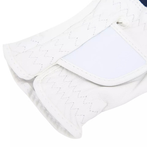 Gant de golf en cuir Cabretta de haute qualité pour hommes pour la main droite respirant et pour les golfeurs d'hiver à gauche-Blanc - Product Image 2