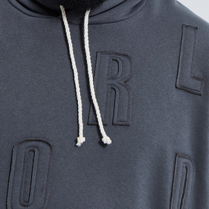 Oem Heavy Weight Sweats à capuche pour hommes Vente en gros Sweat à capuche brodé d'appliques Sweat à capuche personnalisé ample et ajusté - Product Image 6